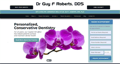 Desktop Screenshot of guyrobertsdds.com