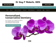 Tablet Screenshot of guyrobertsdds.com